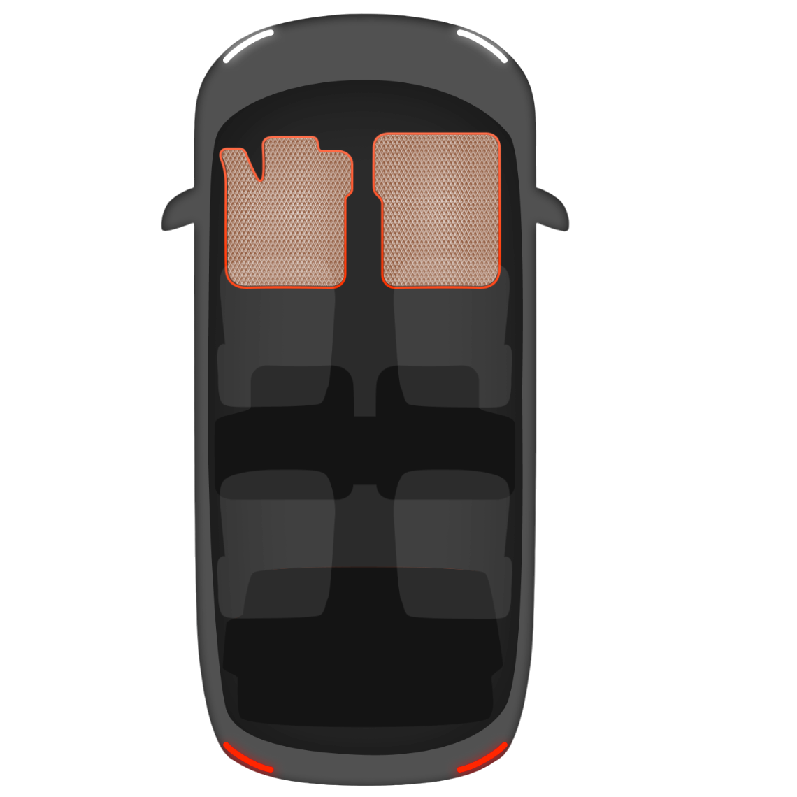 Made-to-measure car floor mats - front EVA Drive