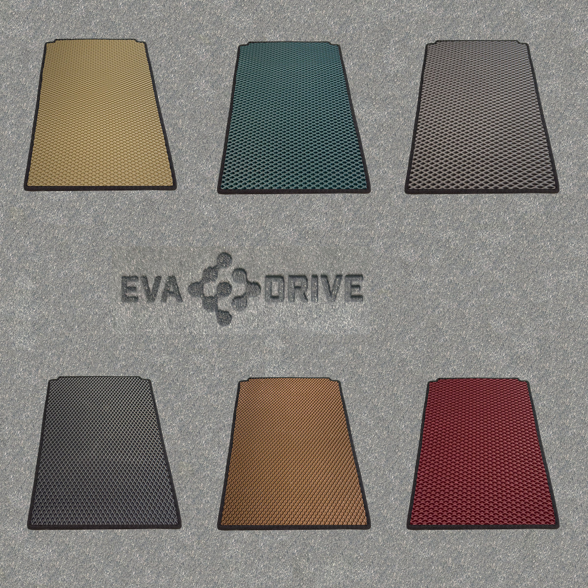 EVA Drive Schutzmatte für Babboe Dog - Braun mit schwarzer Einfassung