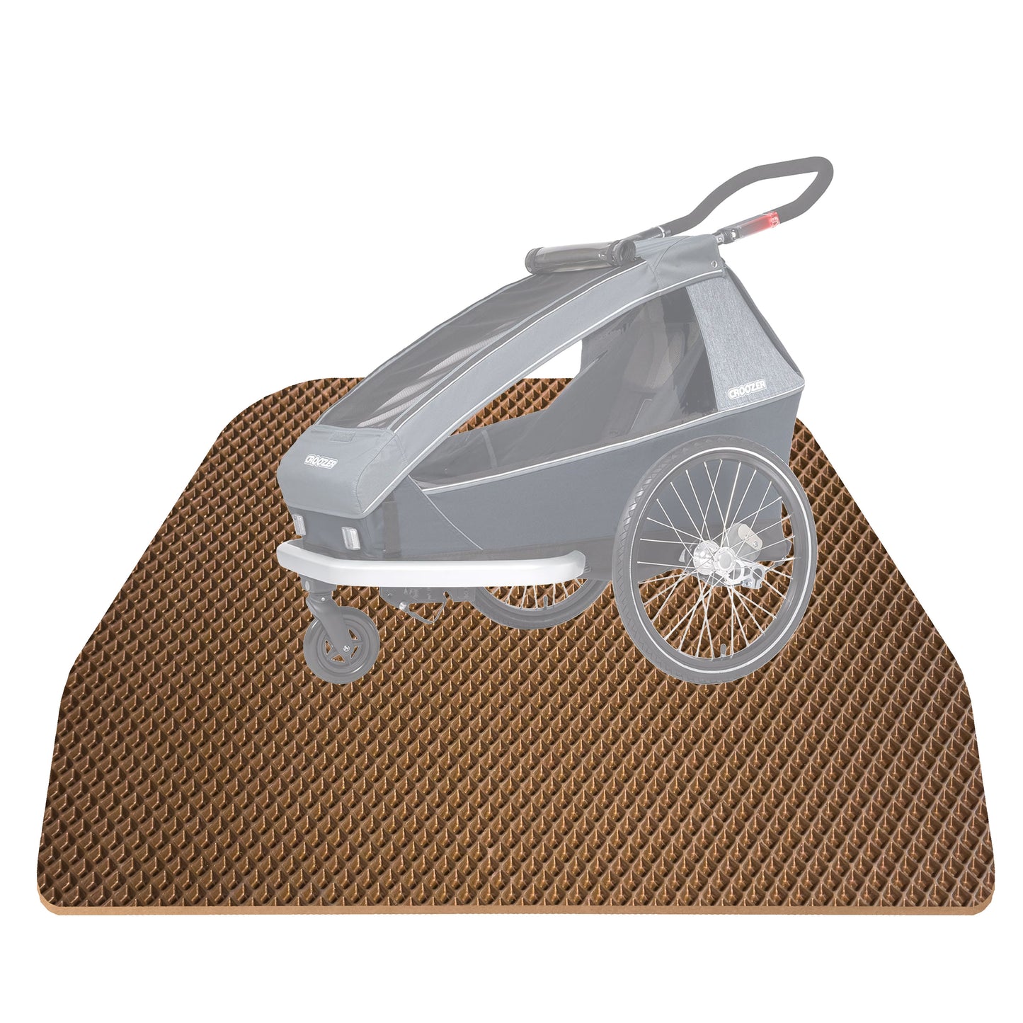 EVA Drive Schutzmatte für Croozer Kid Keeke 1 - Passgenaue Fahrradanhänger Bodenmatte