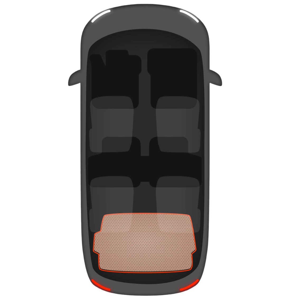 Made-to-measure trunk mats EVA Drive