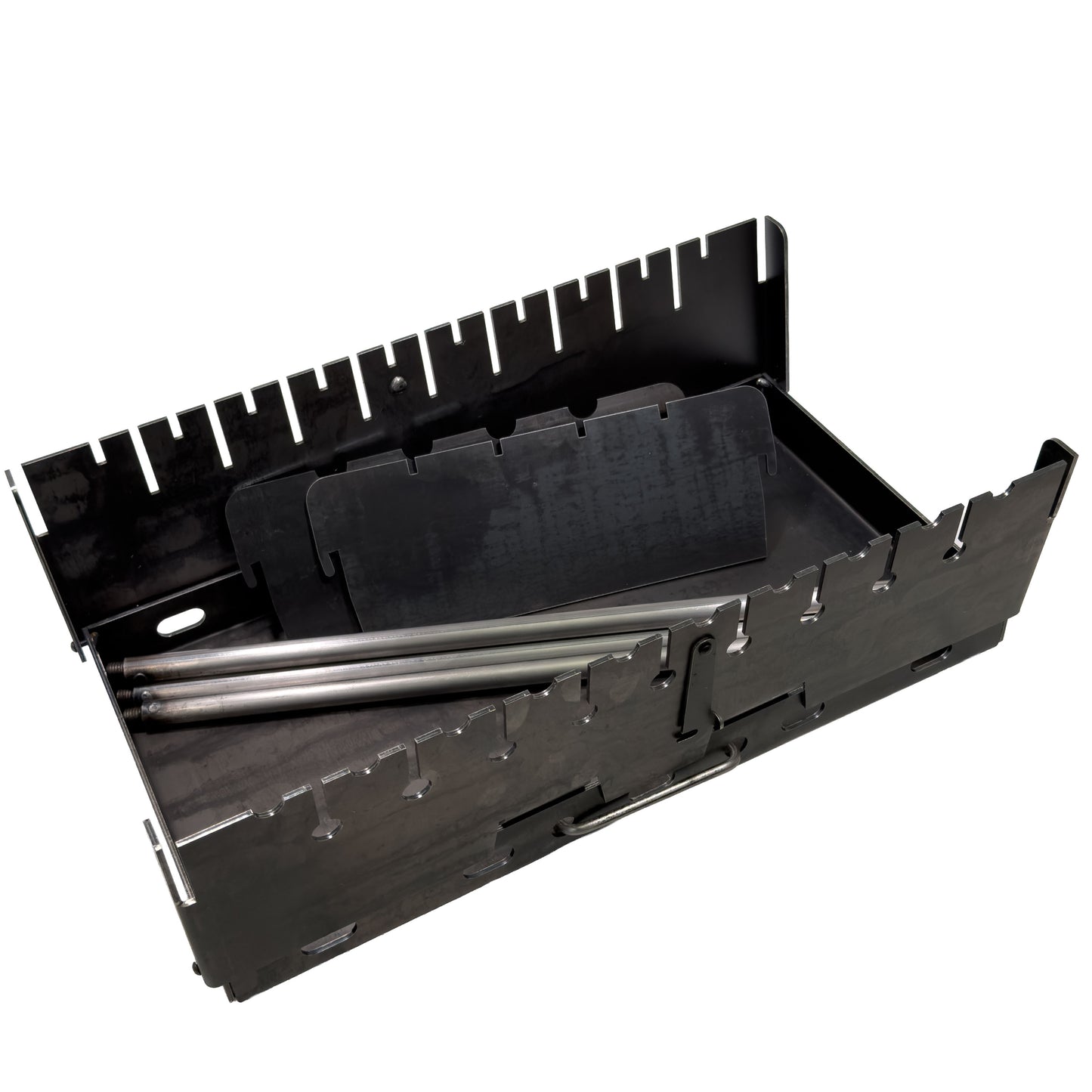 GOROCH Verstärkter Schaschlikgrill Stahl 3 mm für 10 Spieße – stabil, belastbar und ideal für Garten & BBQ