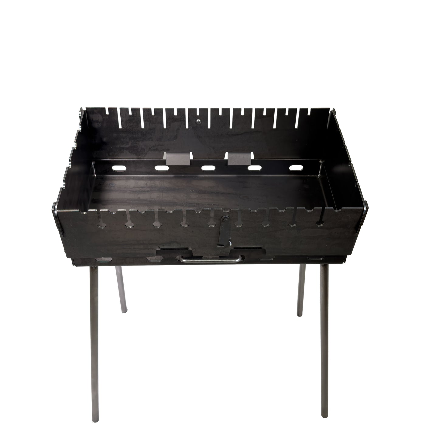 GOROCH Verstärkter Schaschlikgrill Stahl 3 mm für 10 Spieße – stabil, belastbar und ideal für Garten & BBQ