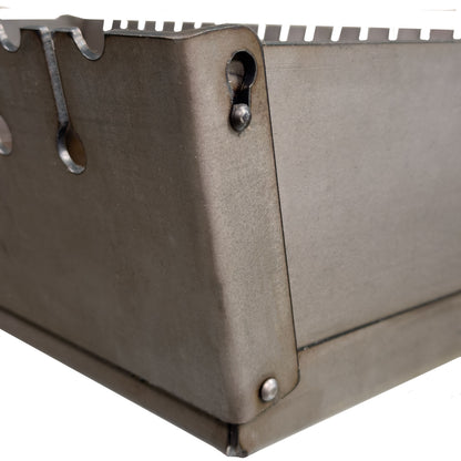 GOROCH Klappbarer Mangal Grill Stahl 3 mm für 12 Spieße – stabil, belastbar und ideal für Garten und BBQ