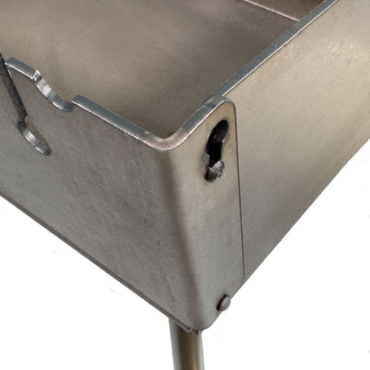GOROCH Klappbarer Mangal Grill Stahl 3 mm für 12 Spieße – stabil, belastbar und ideal für Garten und BBQ