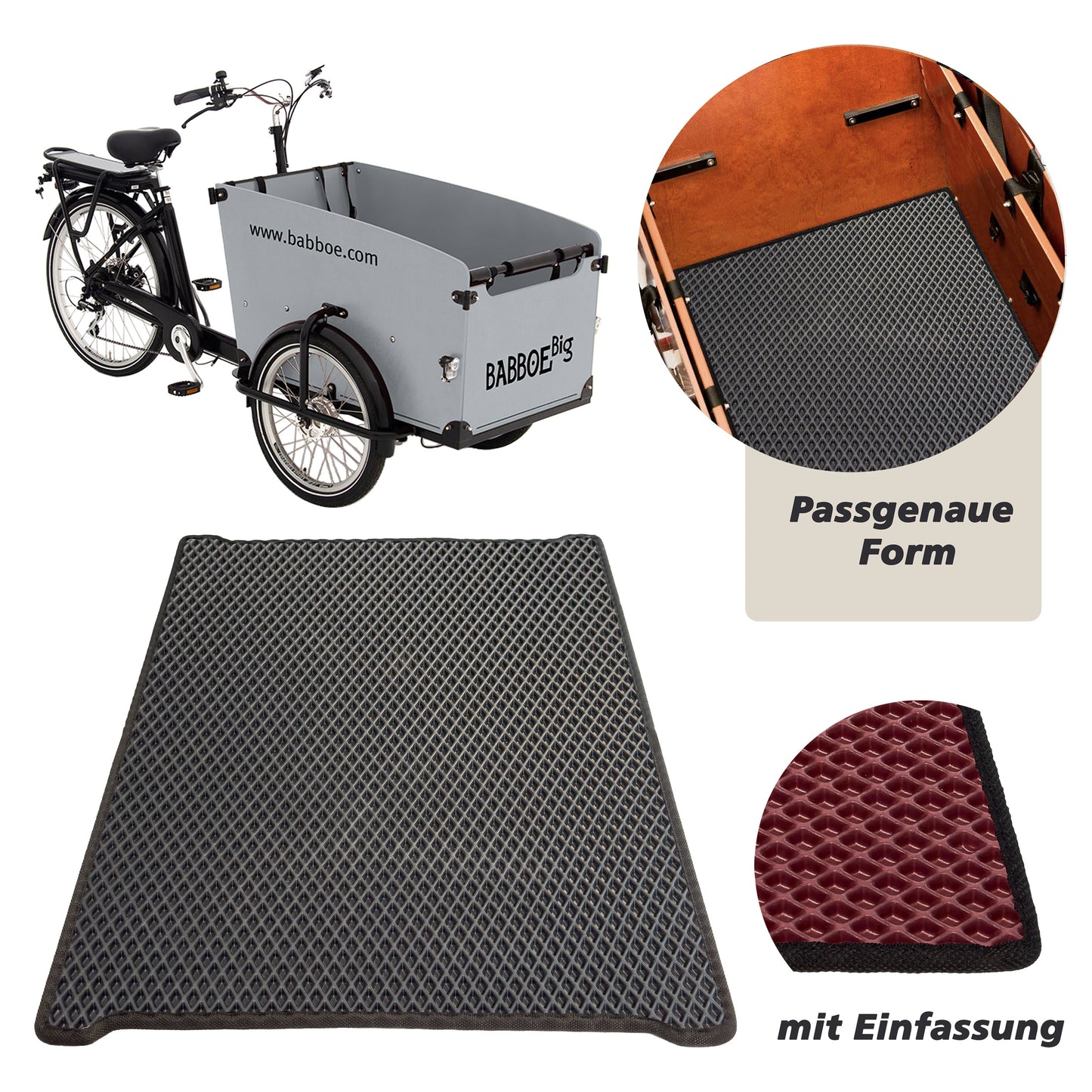EVA Drive Schutzmatte für Babboe Big – passgenaue Bodenmatte
