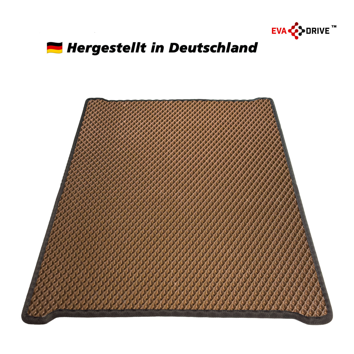 EVA Drive Schutzmatte für Babboe Big - Braun mit schwarzer Einfassung