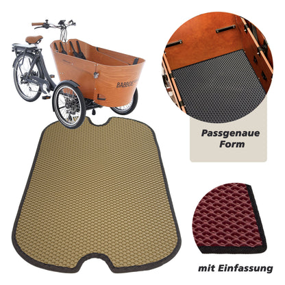 EVA Drive Schutzmatte für Babboe Carve - Beige mit schwarzer Einfassung