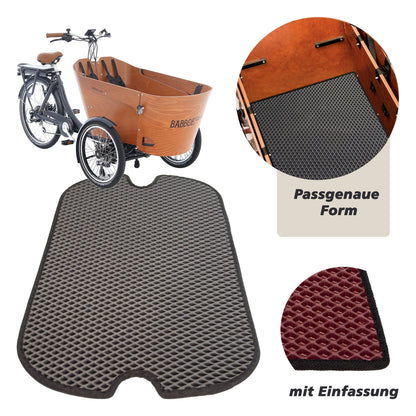 EVA Drive Schutzmatte für Babboe Carve - Grau mit schwarzer Einfassung