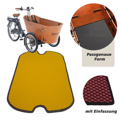 EVA Drive Schutzmatte für Babboe Carve - Gelb mit schwarzer Einfassung