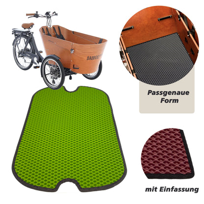 EVA Drive Schutzmatte für Babboe Carve - Lindgrün mit schwarzer Einfassung