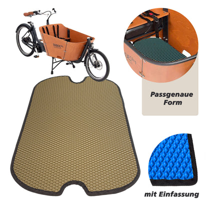 EVA Drive Schutzmatte für Babboe City - Beige mit schwarzer Einfassung