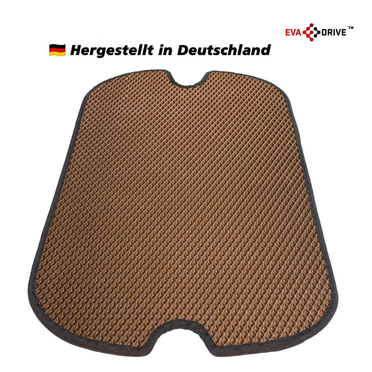 EVA Drive Schutzmatte für Babboe Carve - Braun mit schwarzer Einfassung