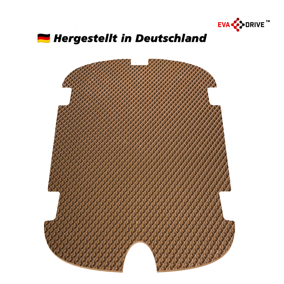 EVA Drive Schutzmatte für Babboe Carve - Braun ohne Einfassung