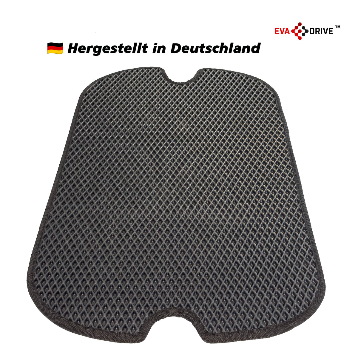 EVA Drive Schutzmatte für Babboe Mini - Schwarz mit schwarzer Einfassung