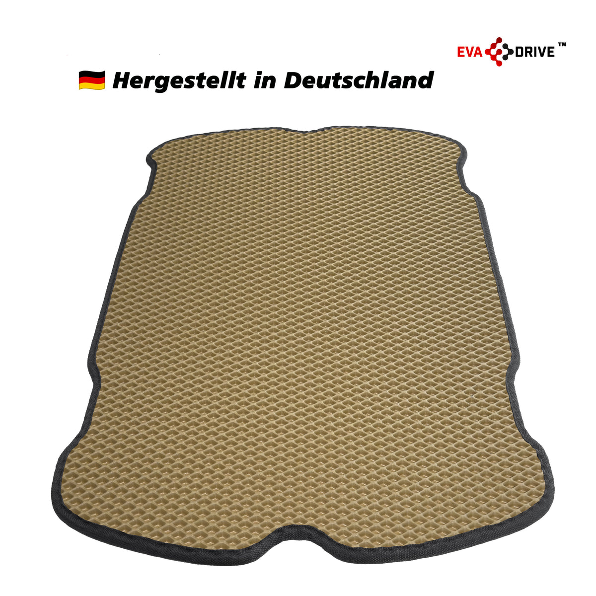 EVA Drive Schutzmatte für Babboe Curve - Beige mit schwarzer Einfassung