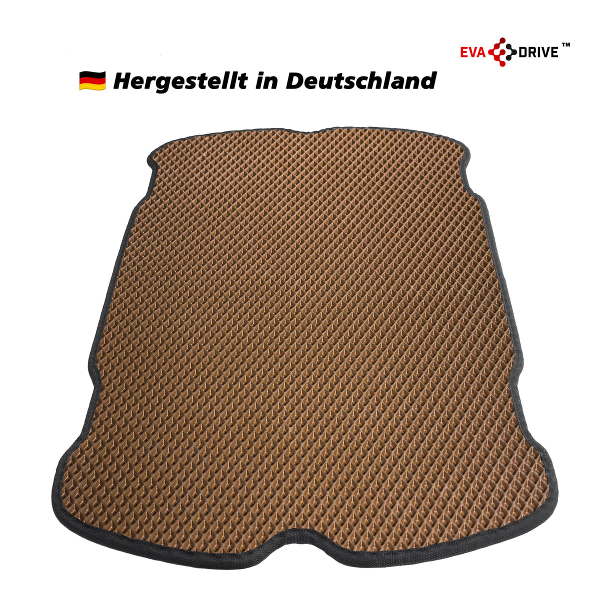 EVA Drive Schutzmatte für Babboe Curve - Braun mit schwarzer Einfassung