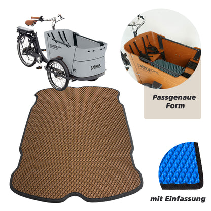 EVA Drive Schutzmatte für Babboe Curve - Braun mit schwarzer Einfassung
