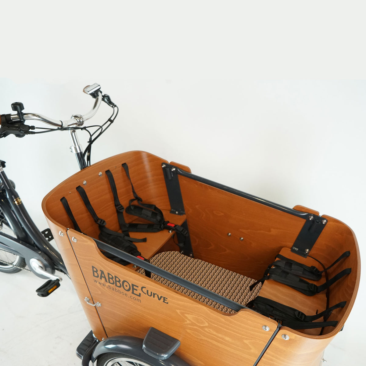 EVA Drive Schutzmatte für Babboe Curve - Braun mit schwarzer Einfassung
