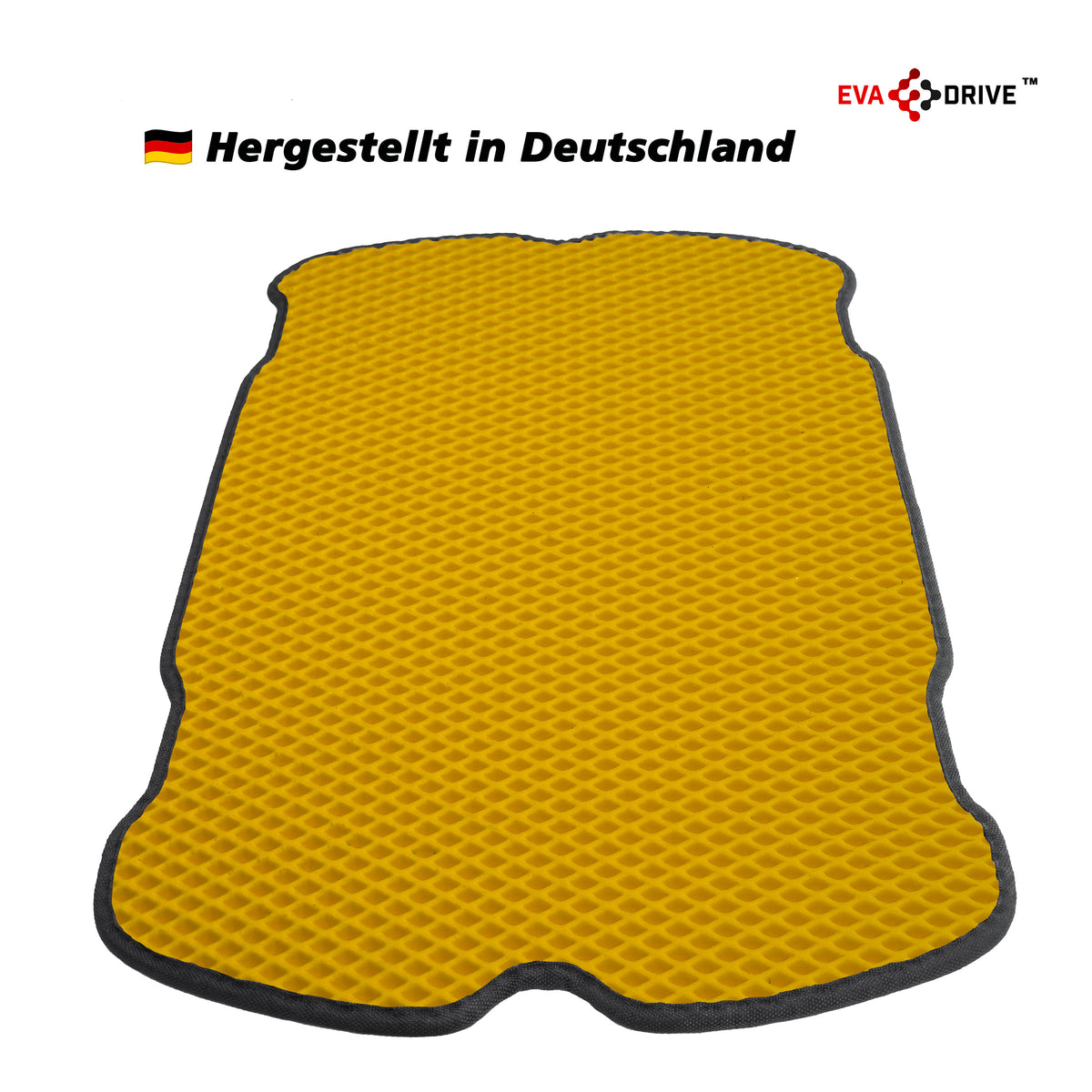 EVA Drive Schutzmatte für Babboe Curve - Gelb mit schwarzer Einfassung