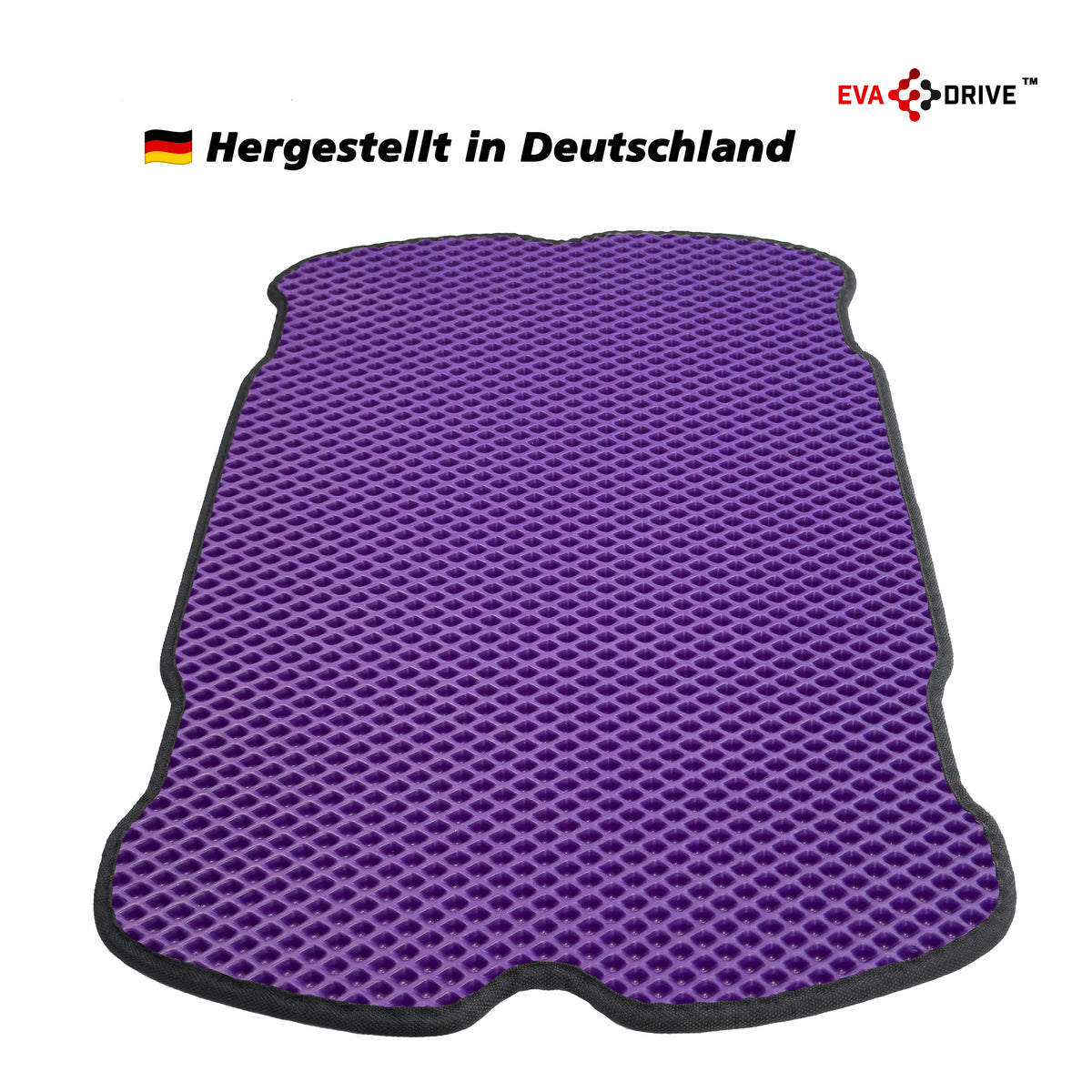 EVA Drive Schutzmatte für Babboe Curve - Lila mit schwarzer Einfassung