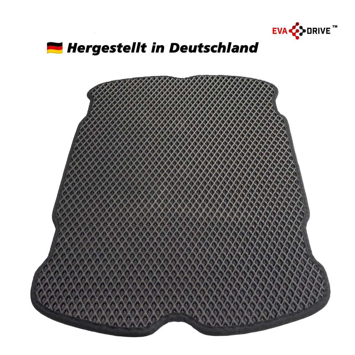 EVA Drive Schutzmatte für Babboe Go - Schwarz mit schwarzer Einfassung