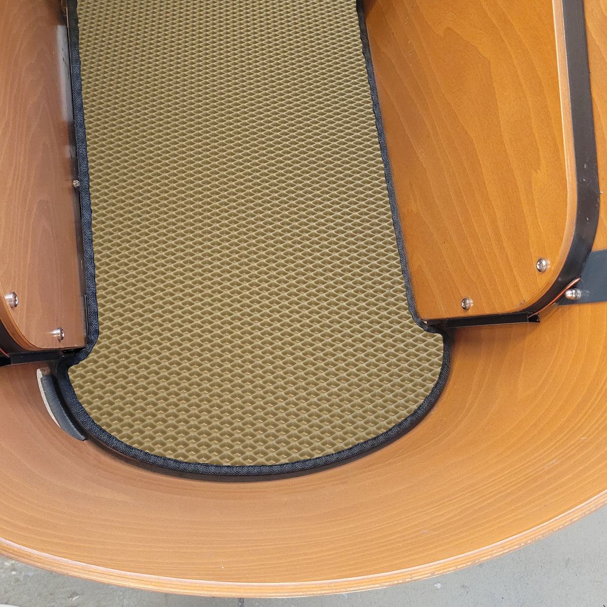 EVA Drive Schutzmatte für Babboe Flow - Beige mit schwarzer Einfassung