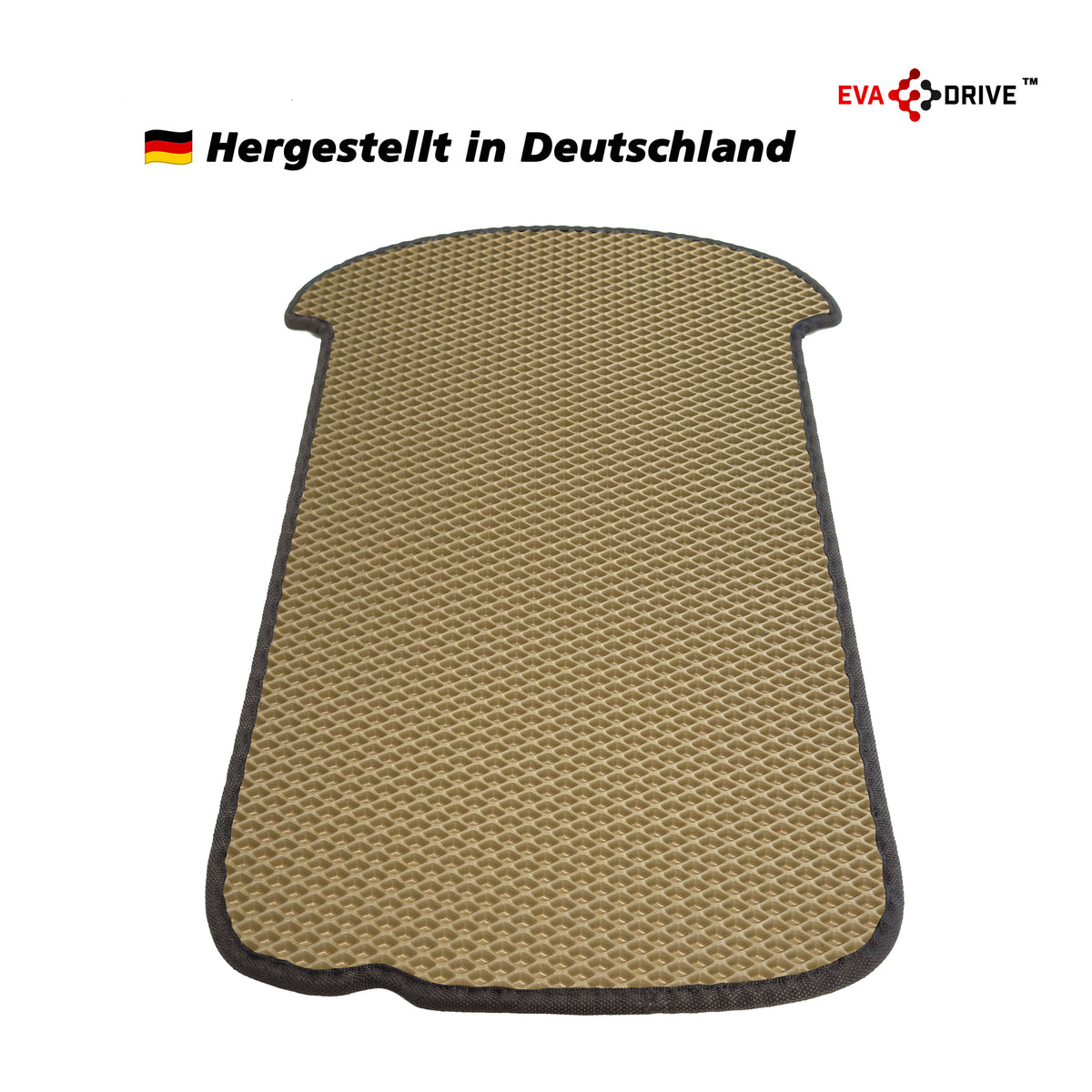 EVA Drive Schutzmatte für Babboe Flow - Beige mit schwarzer Einfassung