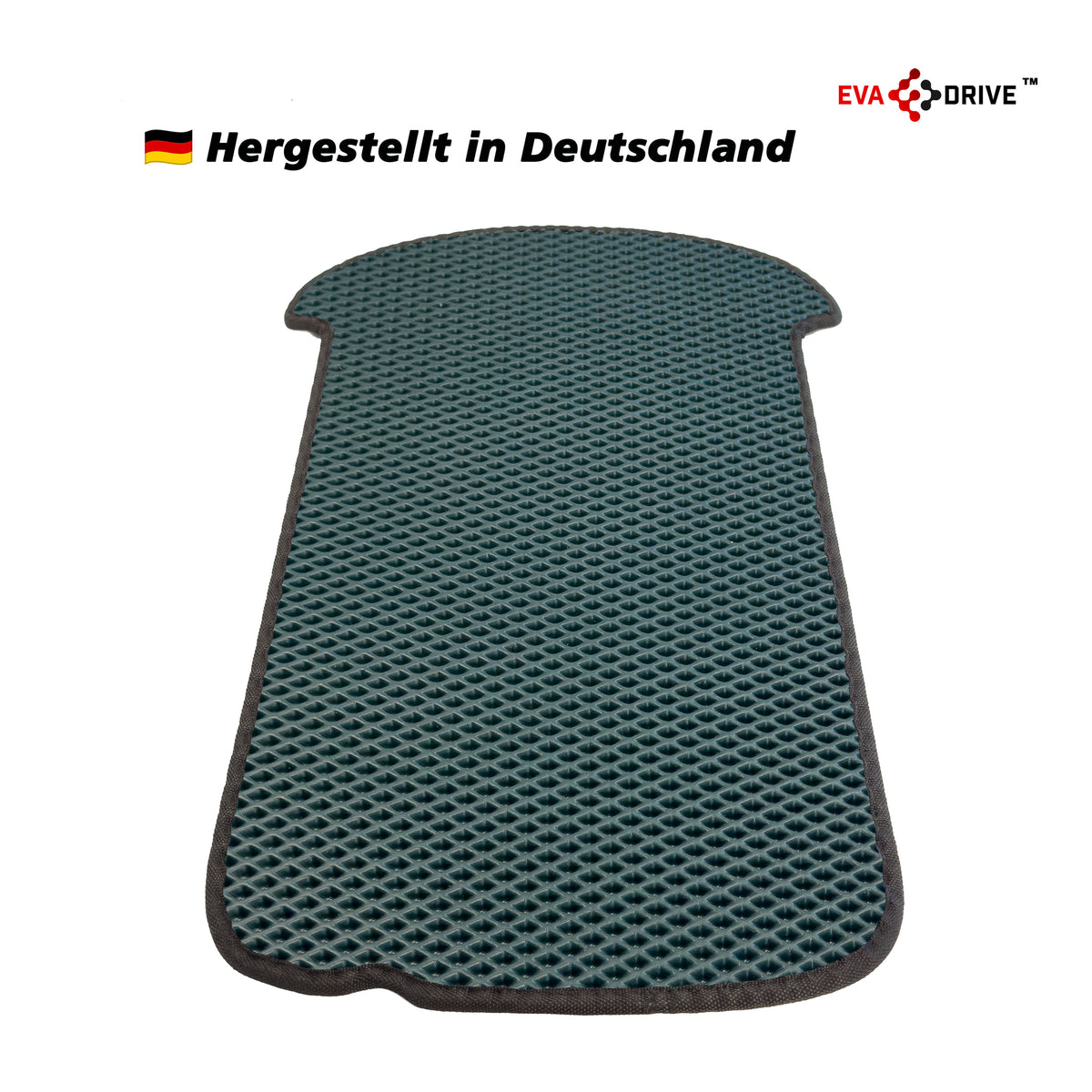 EVA Drive Schutzmatte für Babboe Flow - Dunkelgrün mit schwarzer Einfassung