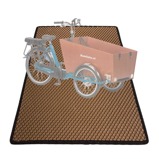 EVA Drive Schutzmatte für Bakfiets CargoBike Classic Wide - Braun mit schwarzer Einfassung