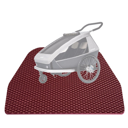 EVA Drive Schutzmatte für Croozer Kid Keeke 2 - Passgenaue Fahrradanhänger Bodenmatte