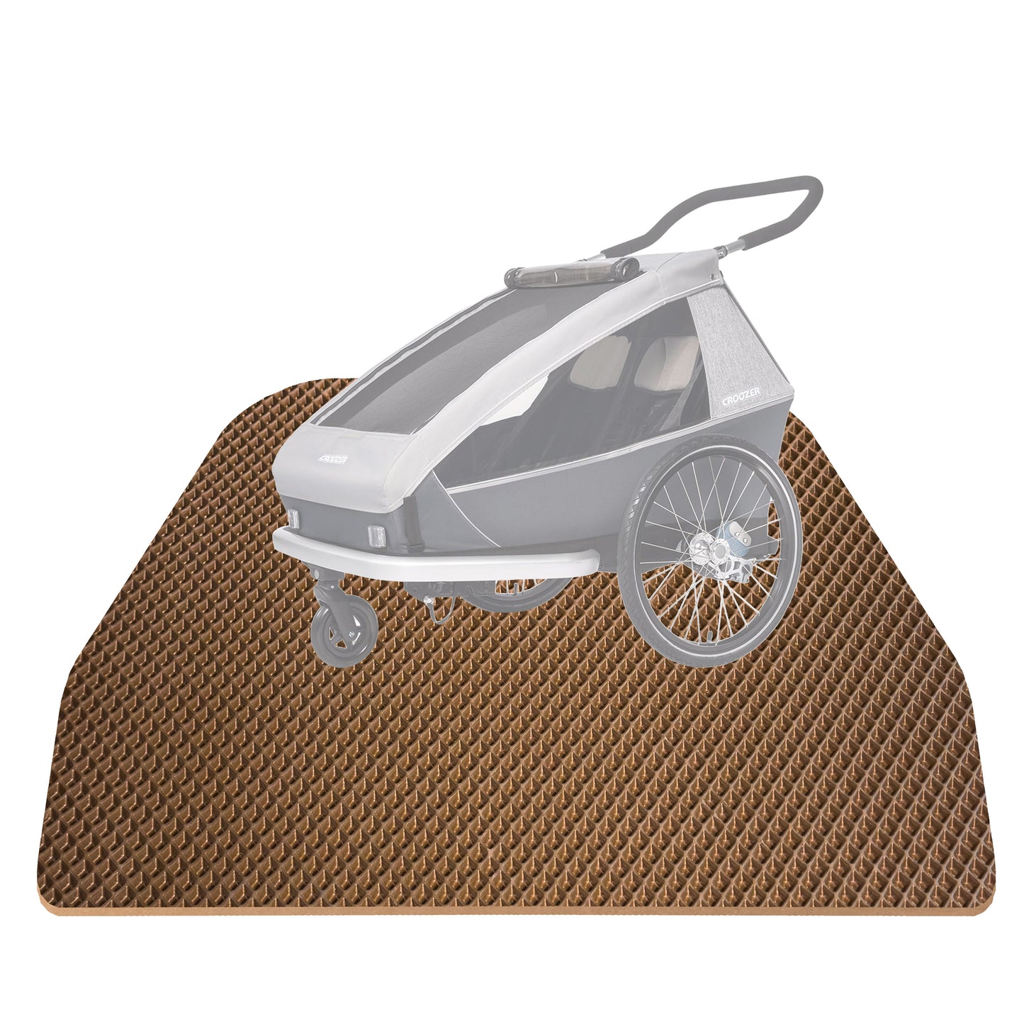 EVA Drive Schutzmatte für Croozer Kid Keeke 2 - Passgenaue Fahrradanhänger Bodenmatte
