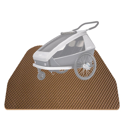EVA Drive Schutzmatte für Croozer Kid Keeke 2 - Passgenaue Fahrradanhänger Bodenmatte