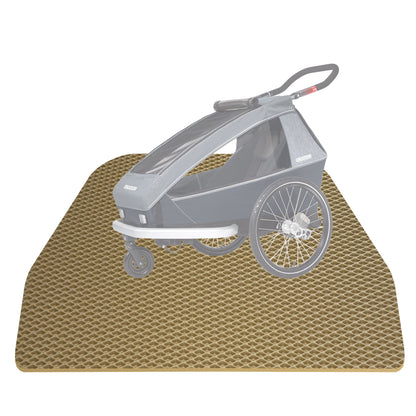 EVA Drive Schutzmatte für Croozer Kid Vaaya 1 - Passgenaue Fahrradanhänger Bodenmatte