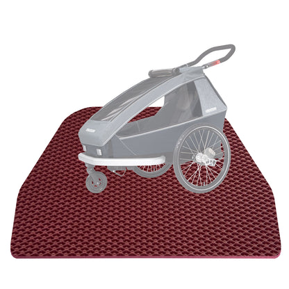 EVA Drive Schutzmatte für Croozer Kid Vaaya 1 - Passgenaue Fahrradanhänger Bodenmatte