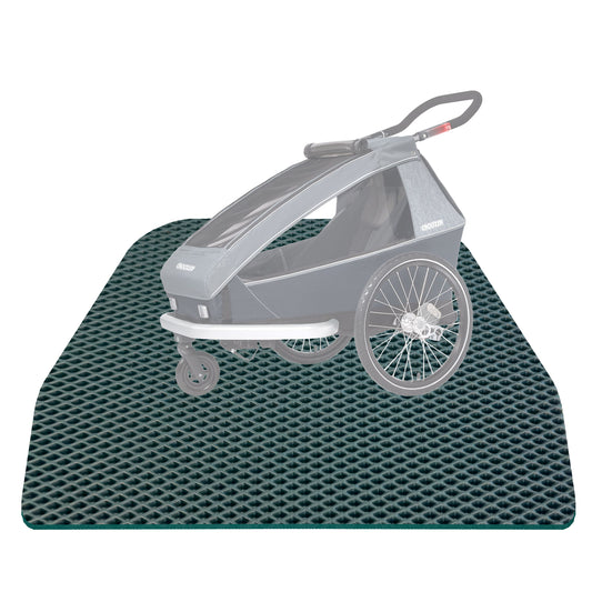 EVA Drive Schutzmatte für Croozer Kid Keeke 1 - Dunkelgrün
