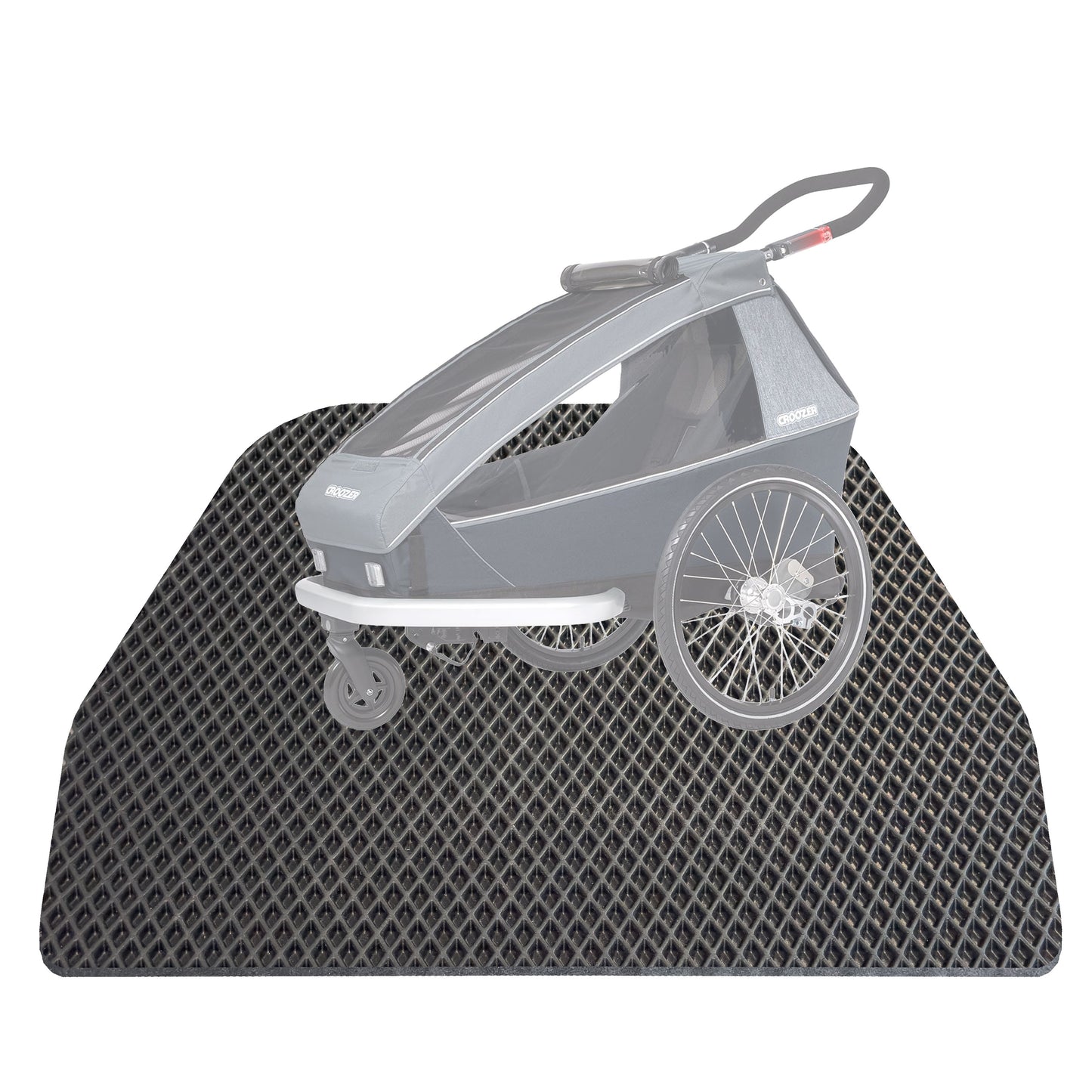 EVA Drive Schutzmatte für Croozer Kid Keeke 1 - Passgenaue Fahrradanhänger Bodenmatte