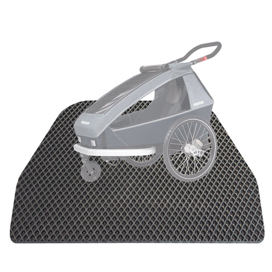 EVA Drive Schutzmatte für Croozer Kid Vaaya 1 - Passgenaue Fahrradanhänger Bodenmatte
