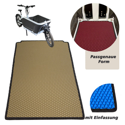 EVA Drive Schutzmatte für Cube Cargo Hybrid ohne Sitzbank - Beige mit schwarzer Einfassung