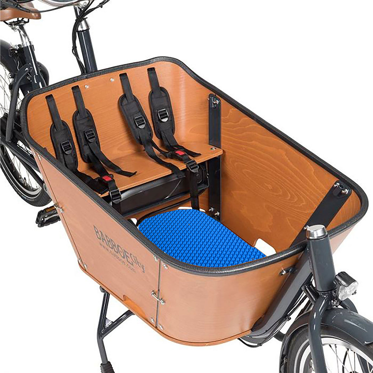 EVA Drive Schutzmatte für Babboe Carve - Blau mit schwarzer Einfassung