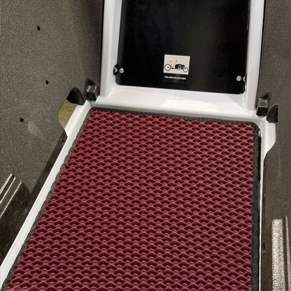 EVA Drive Schutzmatte für Cube Cargo Hybrid ohne Sitzbank - Bordeaux mit schwarzer Einfassung