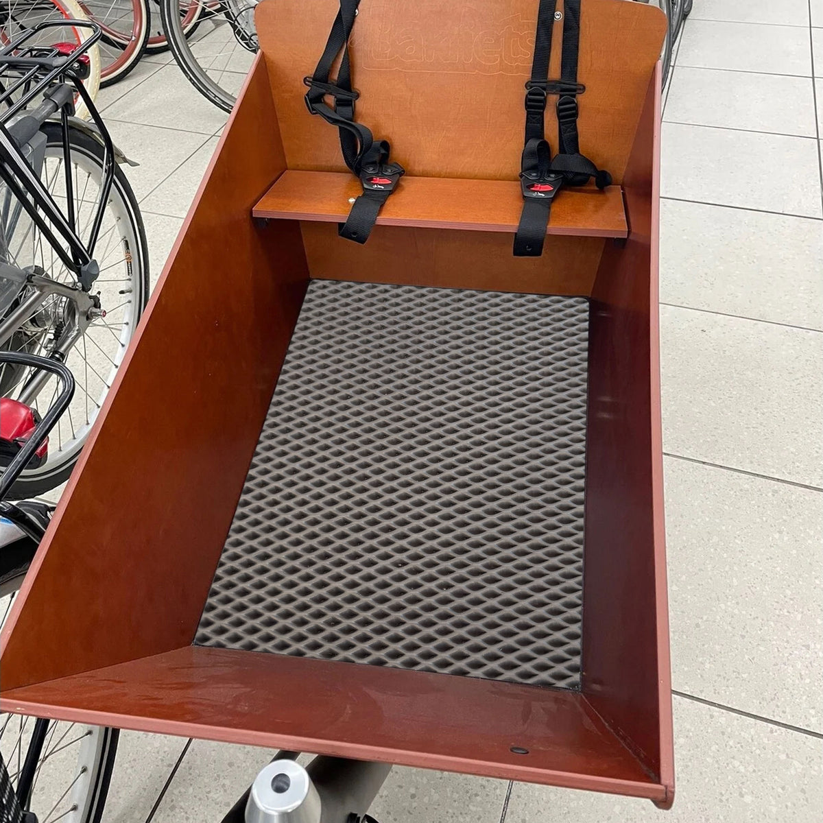 EVA Drive Schutzmatte für Babboe Big - Grau mit schwarzer Einfassung