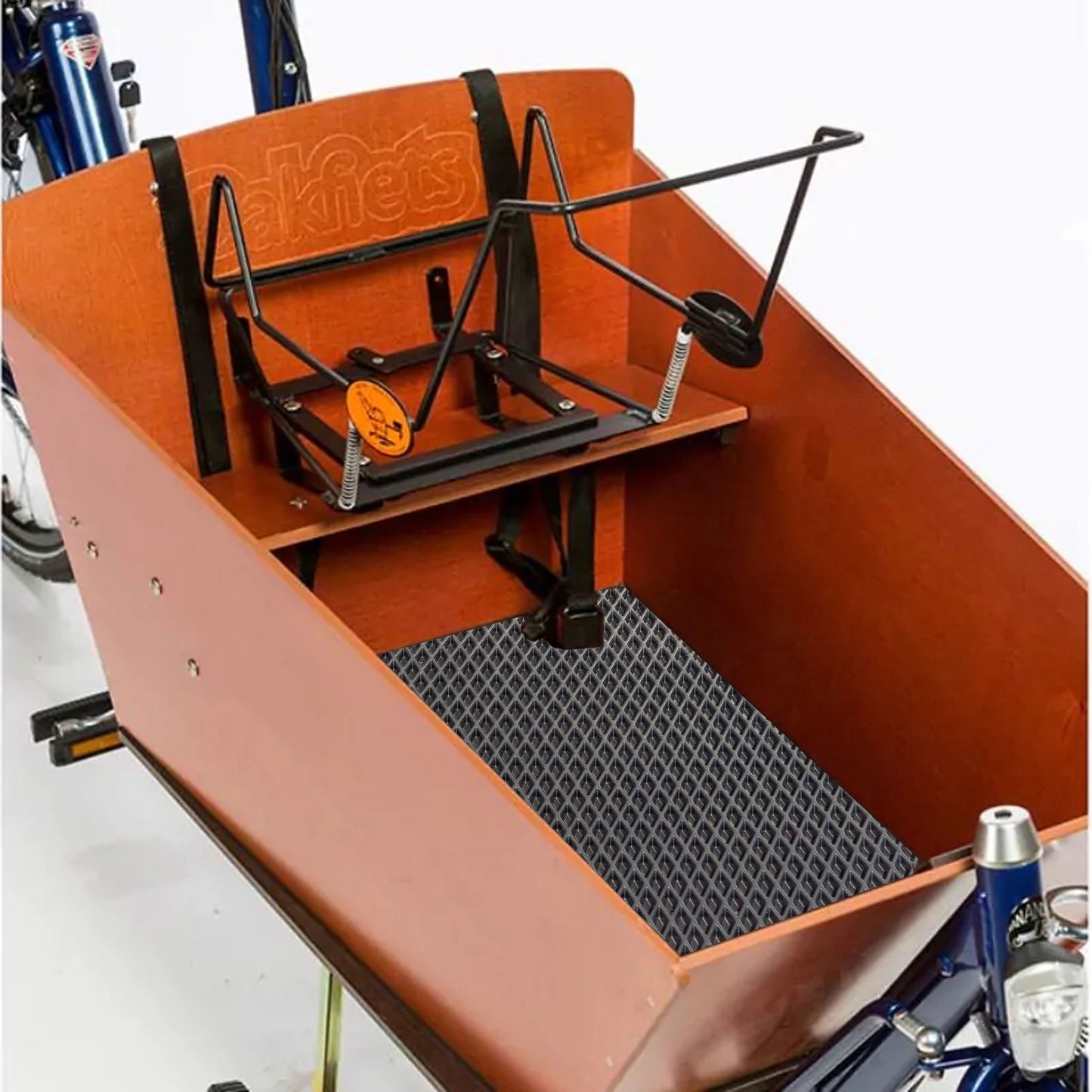 EVA Drive Premium Schutzmatte für Bakfiets Long | Passgenaue Lastenrad Fußmatte aus Eva | Rutschfester Bodenmatte Teppich | Lastenrad Zubehör | Pflegeleicht & Umweltfreundlich