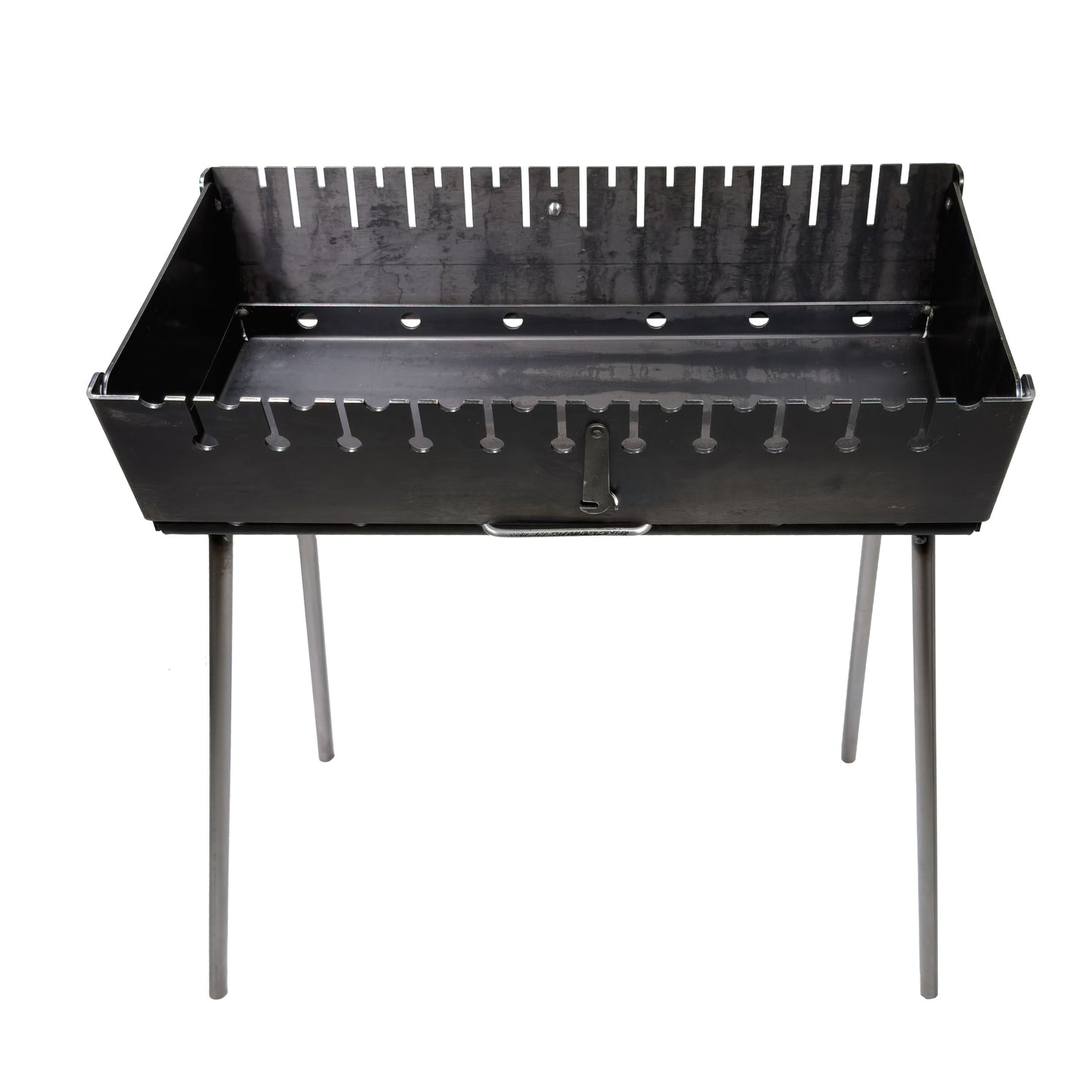 GOROCH Klappbarer Mangal Grill Stahl 3 mm für 12 Spieße – stabil, belastbar und ideal für Garten und BBQ