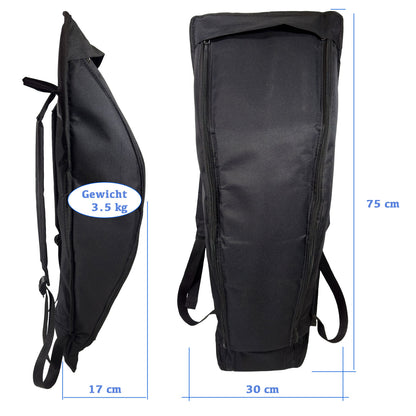 Camping Geschirr Set im Rucksack für 6 Personen – Outdoor Picknick Set mit Besteck, Tellern, Bechern, Thermoskanne, Holzspießen, Keramikmesser & Feuerzeug – Ideal für Wandern, Fahrradtouren, Urlaub
