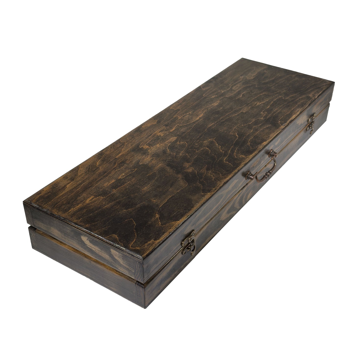 GOROCH BBQ Grill Geschenkset im Holzkoffer mit ukrainischer Symbolik – Premium Grillzubehör für Männer mit Edelstahlspießen, Grillzange, Messer, Schnapsgläsern, Feuerzeug & Fleischbeil – Outdoor Grill