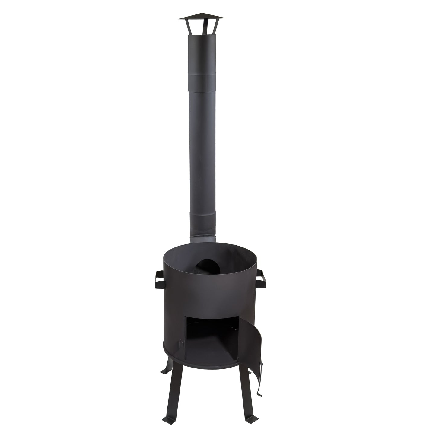 Kazanofen 12 Liter mit Schornstein – zerlegbarer Kesselofen für Garten, Camping & Outdoor Küche, mobil & kompakt verstaubar