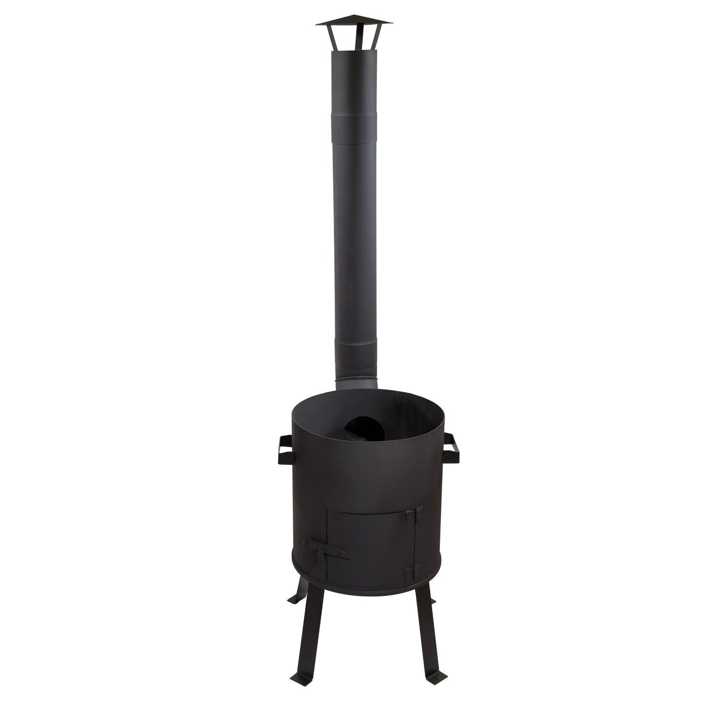 Kazanofen 12 Liter mit Schornstein – zerlegbarer Kesselofen für Garten, Camping & Outdoor Küche, mobil & kompakt verstaubar