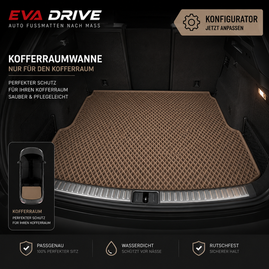 Made-to-measure trunk mats EVA Drive