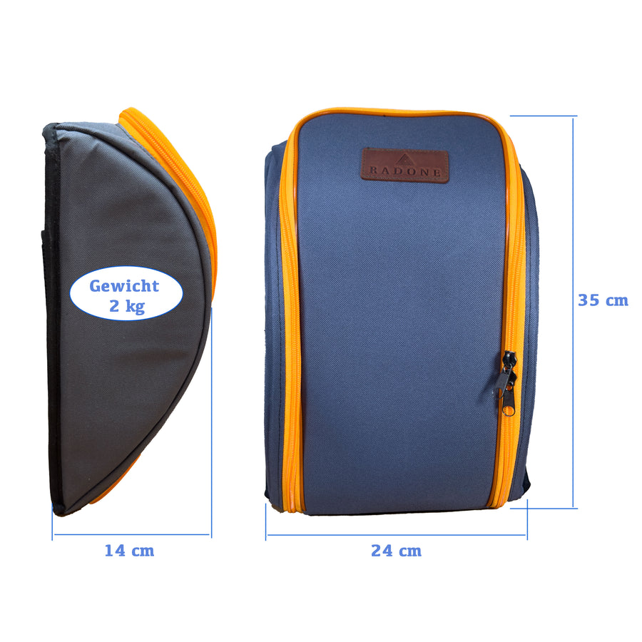 GOROCH BBQ Camping Geschirr Set 32-teilig für 6 Personen – komplett mit Tragetasche für Camping & Picknick