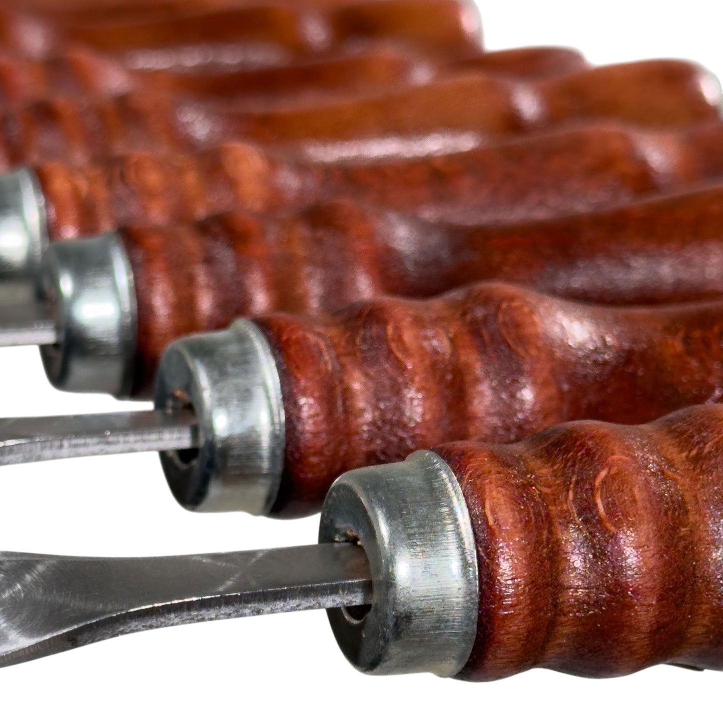 GOROCH Schaschlikspieße Set aus Edelstahl – 62 cm lange Grillspieße mit Holzgriff, rostfrei & stabil, wiederverwendbar, BBQ Spießset für Holzkohlegrill, Kebab, Gemüse & Fleisch